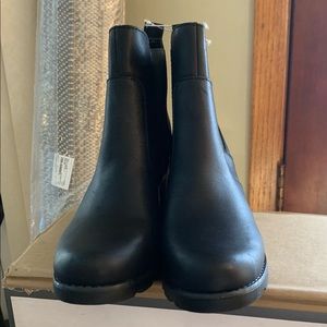 Women Cassie Faux Leather Wedge Booties